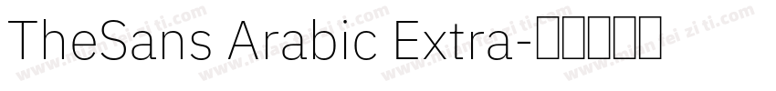 TheSans Arabic Extra字体转换